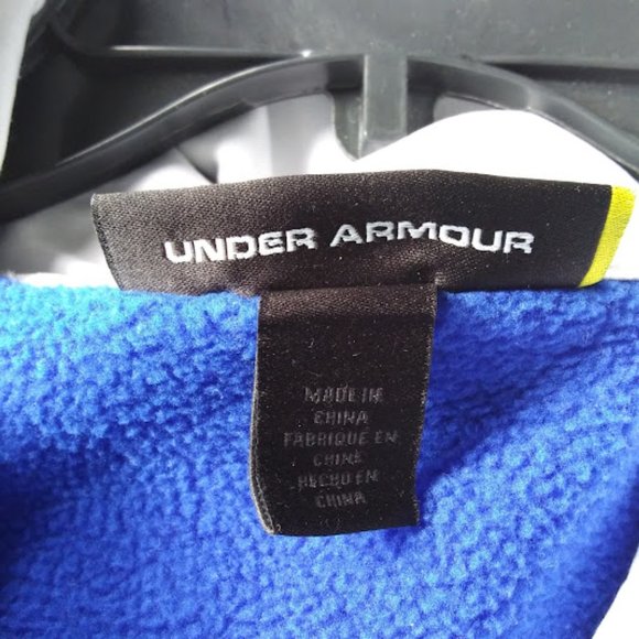 UNDER ARMOUR HOODIE*BIG EMBROIDERED LOGO*MEN SIZE LARGE LOOSE*FLEECE LINED - Picture 5 of 9